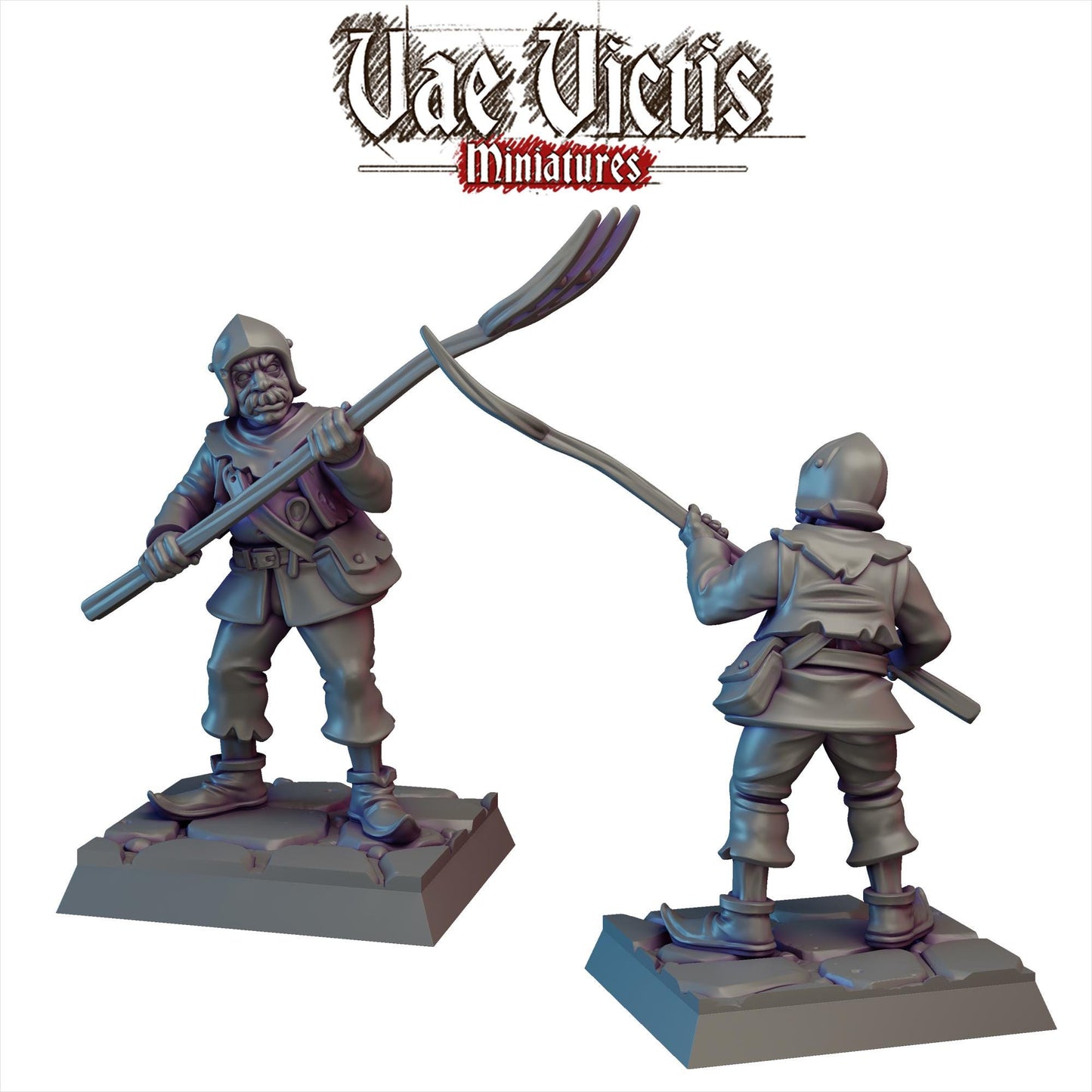 Peasant Revolt Set | Vae Victis Miniatures | 32mm Scale Resin Printed Tabletop RPG Figures for Tabletop Roleplaying or Wargaming