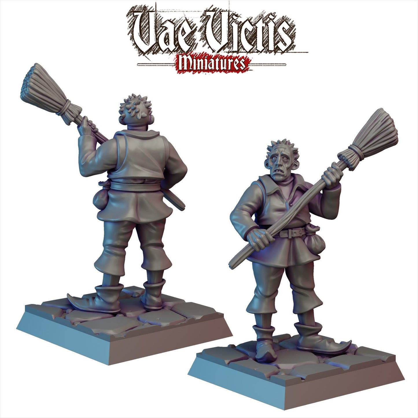 Peasant Revolt Set | Vae Victis Miniatures | 32mm Scale Resin Printed Tabletop RPG Figures for Tabletop Roleplaying or Wargaming