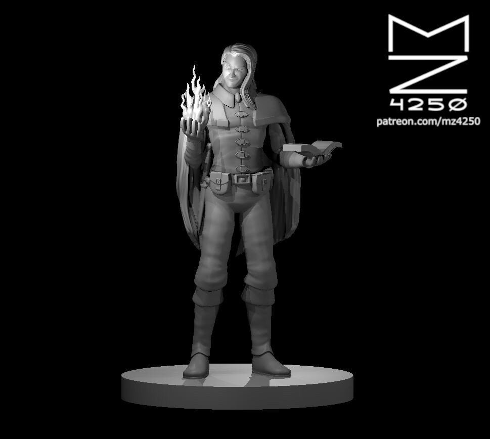 Mage | MZ4250 | 28mm | Resin | Tabletop | Miniatures | TTRPG | DND | 5E