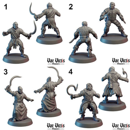 Cultist Set (11 Minis) | Vae Victis Miniatures | Archer | Spear | Resin | Tabletop | Miniatures | TTRPG | DND | 5E