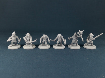 Goblin Soldier Set (6 Minis) | Vae Victis Miniatures | Archer | Spear | Resin | Tabletop | Miniatures | TTRPG | DND | 5E