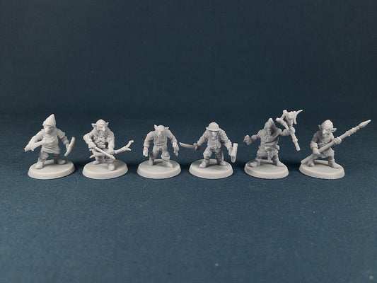 Goblin Soldier Set (6 Minis) | Vae Victis Miniatures | Archer | Spear | Resin | Tabletop | Miniatures | TTRPG | DND | 5E