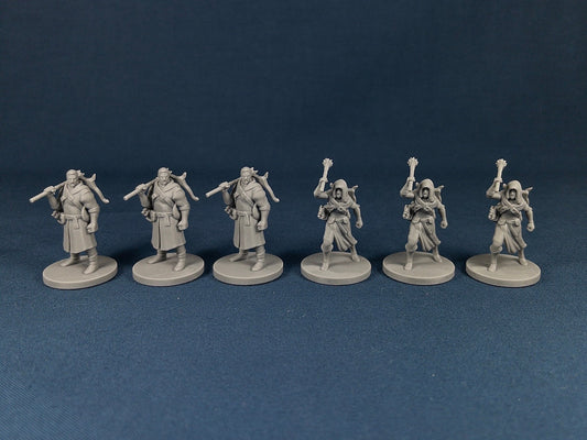 Thug Set (6 Minis) | MZ4250 | 28mm | Soldier | Warrior | Crossbow | Resin | Tabletop | Miniatures | TTRPG | DND | 5E