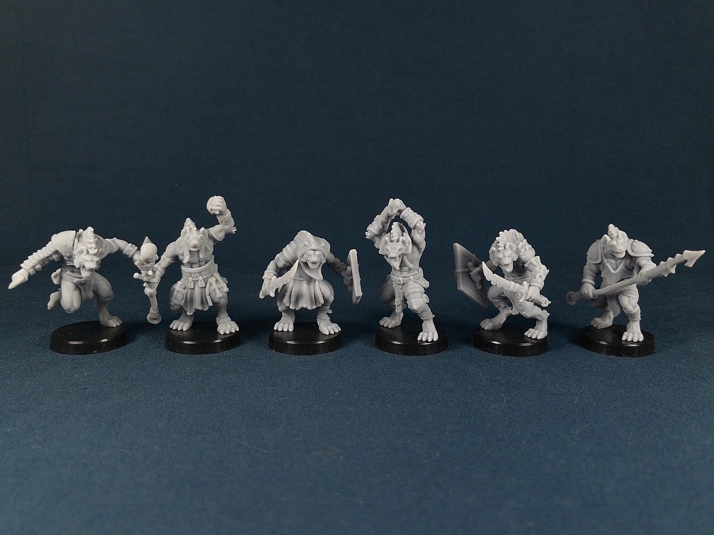 Gnoll Set (6 Minis) | Vae Victis Miniatures | Fighter | Spear | Caster | Resin | Tabletop | Miniatures | TTRPG | DND | 5E