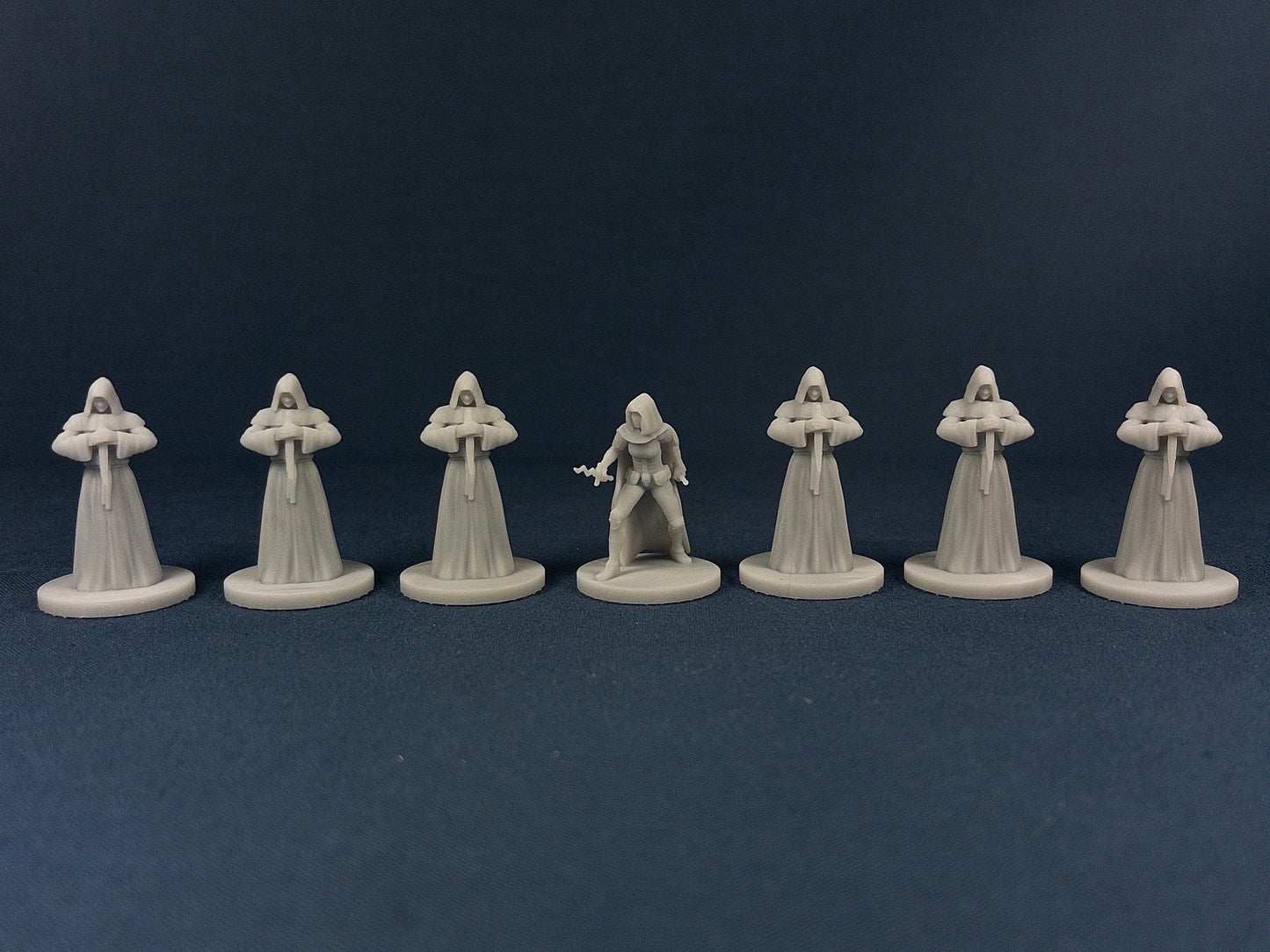 Cultist Set (7 Minis) | MZ4250 | Miniatures | 28mm Scale | Fanatic | Resin Printed Tabletop RPG Figures | DND | 5E
