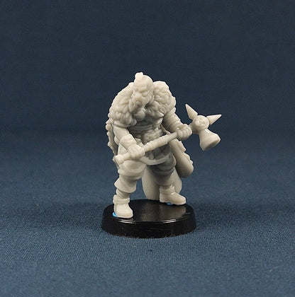 Hammer Wielding Warrior | Vae Victis Miniatures | Soldier | NPC | Mercenary | Resin | Tabletop | Miniatures | TTRPG | DND | 5E