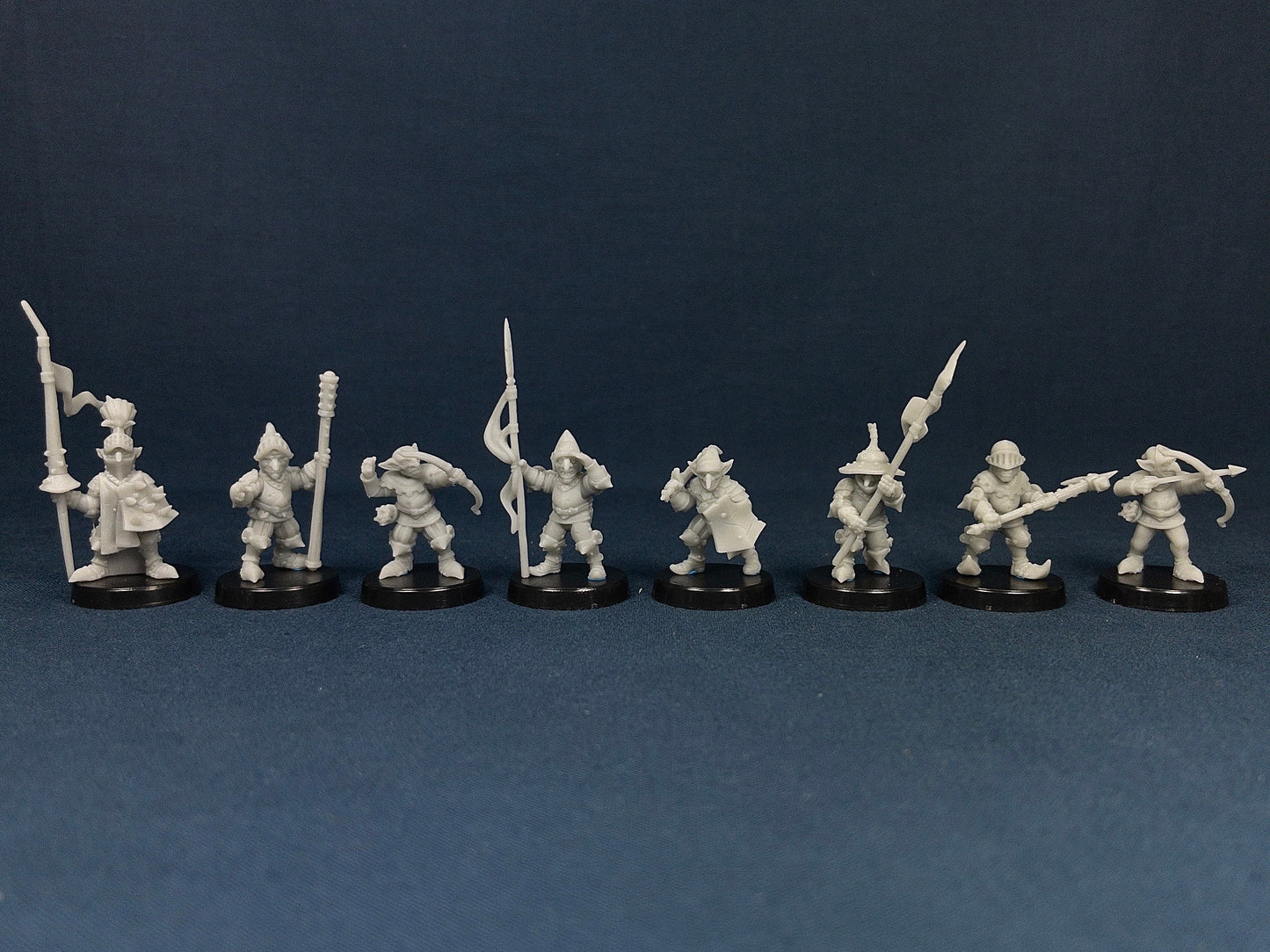 Goblin "Knight" Set (8 Minis) | Vae Victis Miniatures | Soldier | Archer | Spear | Shield | Resin | Tabletop | Miniatures | TTRPG | DND | 5E