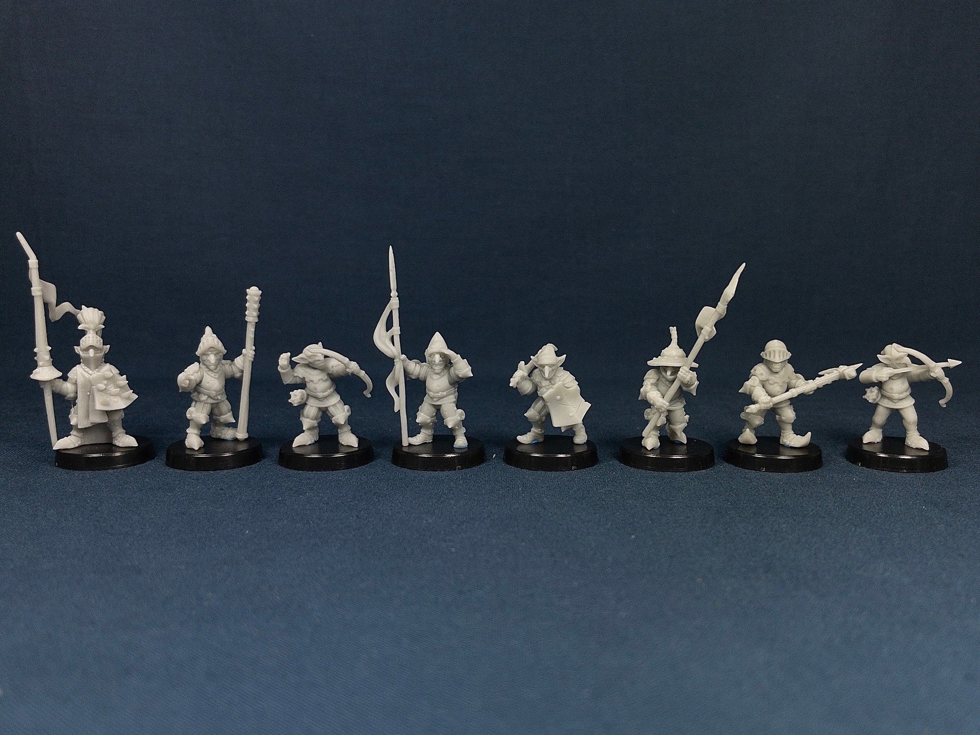 Goblin "Knight" Set (8 Minis) | Vae Victis Miniatures | Soldier | Archer | Spear | Shield | Resin | Tabletop | Miniatures | TTRPG | DND | 5E