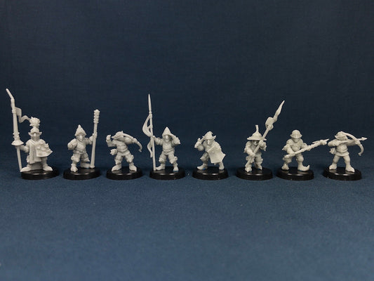 Goblin "Knight" Set (8 Minis) | Vae Victis Miniatures | Soldier | Archer | Spear | Shield | Resin | Tabletop | Miniatures | TTRPG | DND | 5E