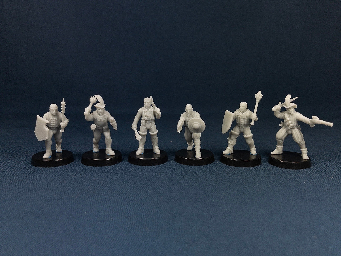 Sword for Hire Vol 1 Set (6 Minis) | Vae Victis Miniatures | Mace | Spear | Shield | Resin | Tabletop | Miniatures | TTRPG | DND | 5E