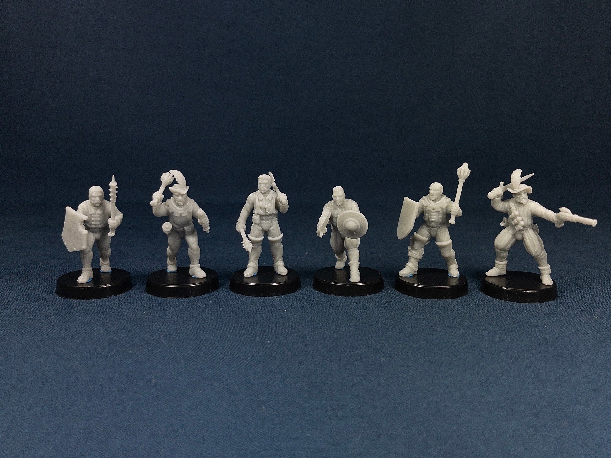 Sword for Hire Vol 1 Set (6 Minis) | Vae Victis Miniatures | Mace | Spear | Shield | Resin | Tabletop | Miniatures | TTRPG | DND | 5E