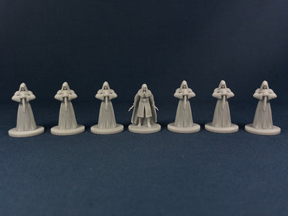 Cultist Set (7 Minis) | MZ4250 | Miniatures | 28mm Scale | Fanatic | Resin Printed Tabletop RPG Figures | DND | 5E