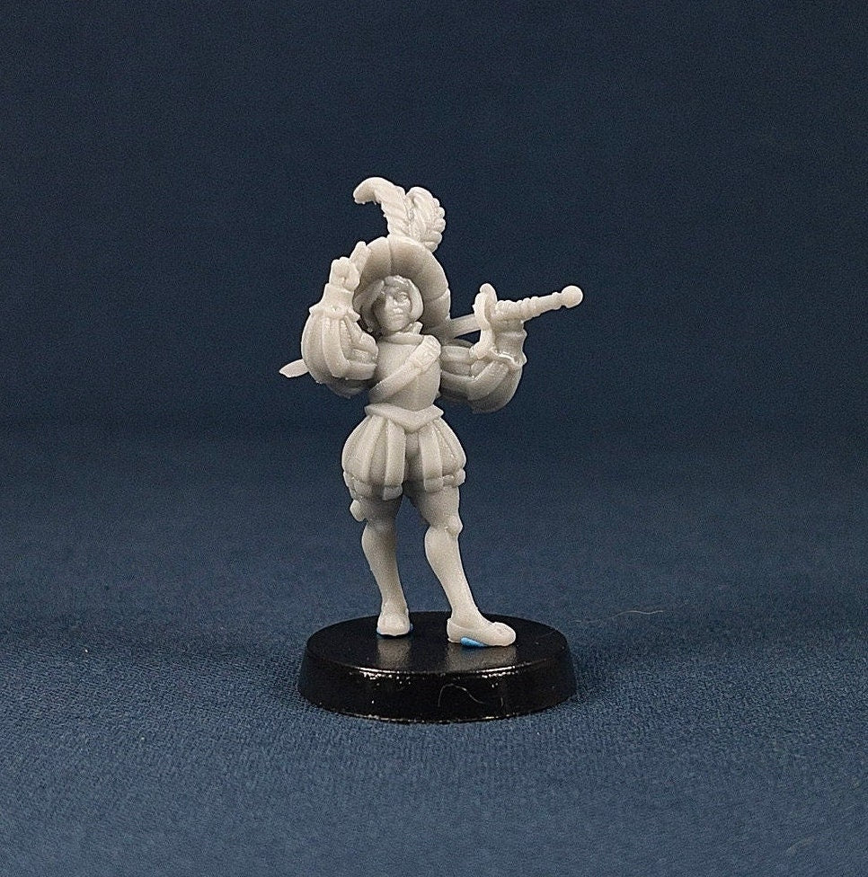 Landsknecht Girl | Vae Victis Miniatures | Bae Victis | Mercenary | NPC | Resin | Tabletop | Miniatures | TTRPG | DND | 5E