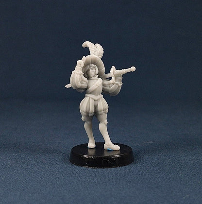 Landsknecht Girl | Vae Victis Miniatures | 32mm Scale | Bae Victis | Resin Printed Tabletop RPG Figures | DND | 5E