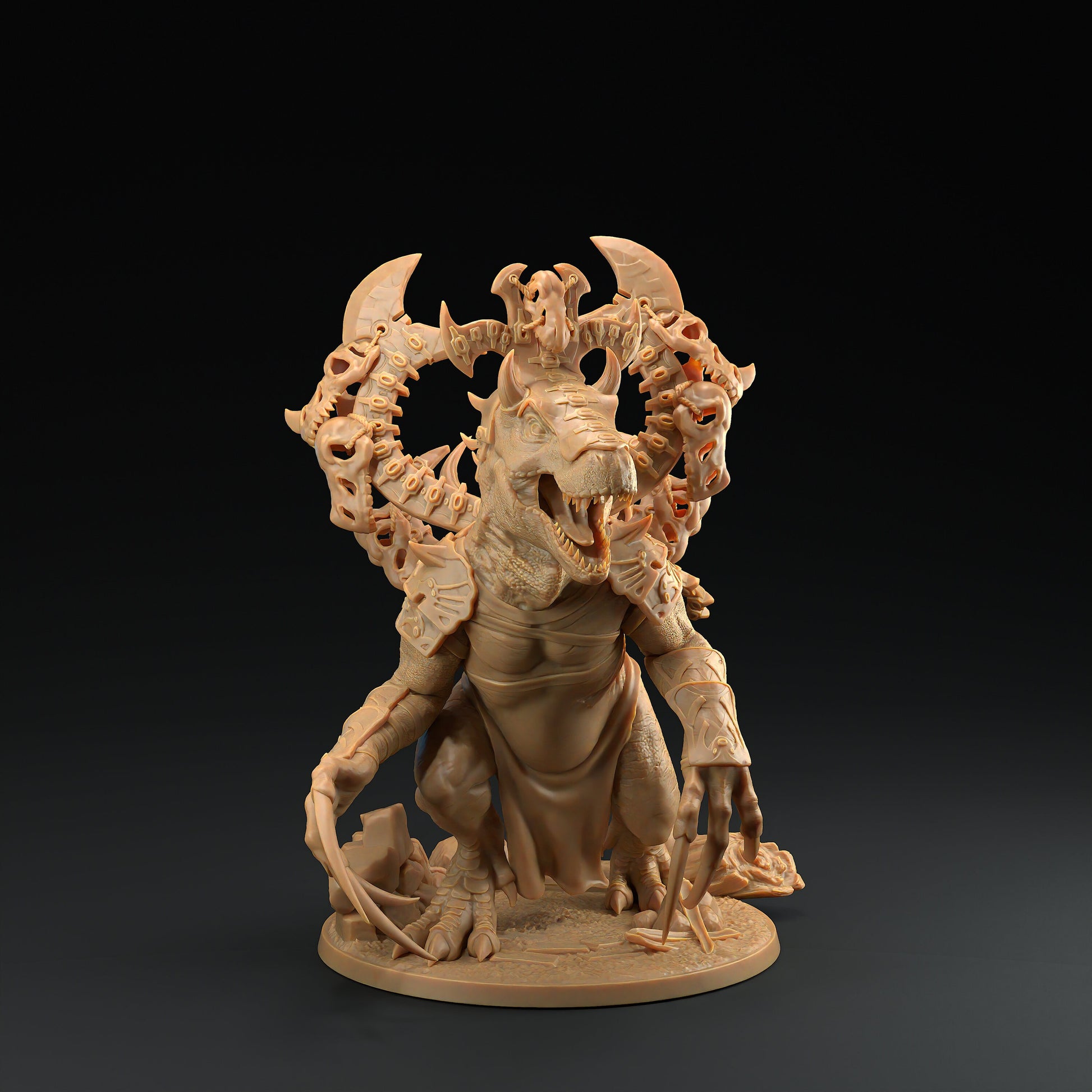 God of Death | Dragon Trappers Lodge | Mini | One Page Rules | 32mm | Resin | Tabletop | Miniatures | TTRPG | DND | 5E | OPR | Dinosaur
