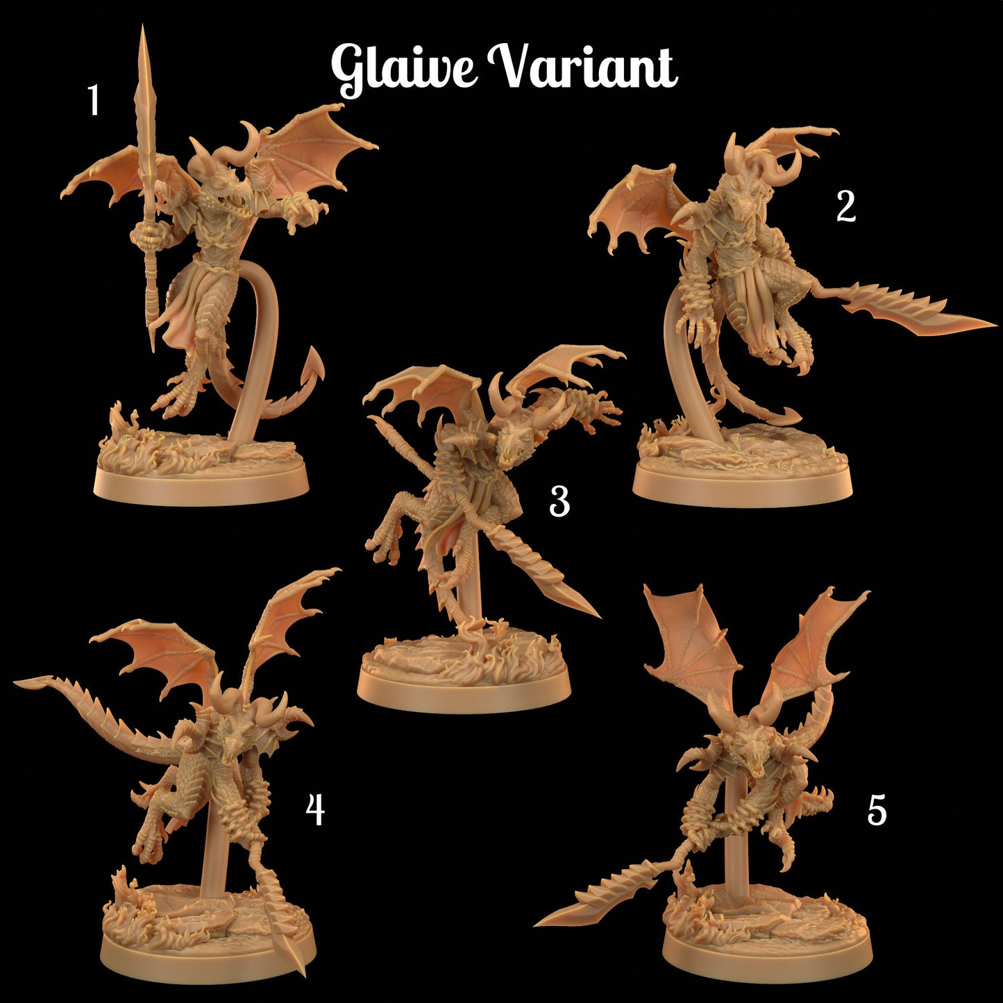 Fiendish Kobolds | Dragon Trappers Lodge | Fiends of Incandriox | 32mm | Resin | Tabletop | Miniatures | TTRPG | DND | 5E | OPR