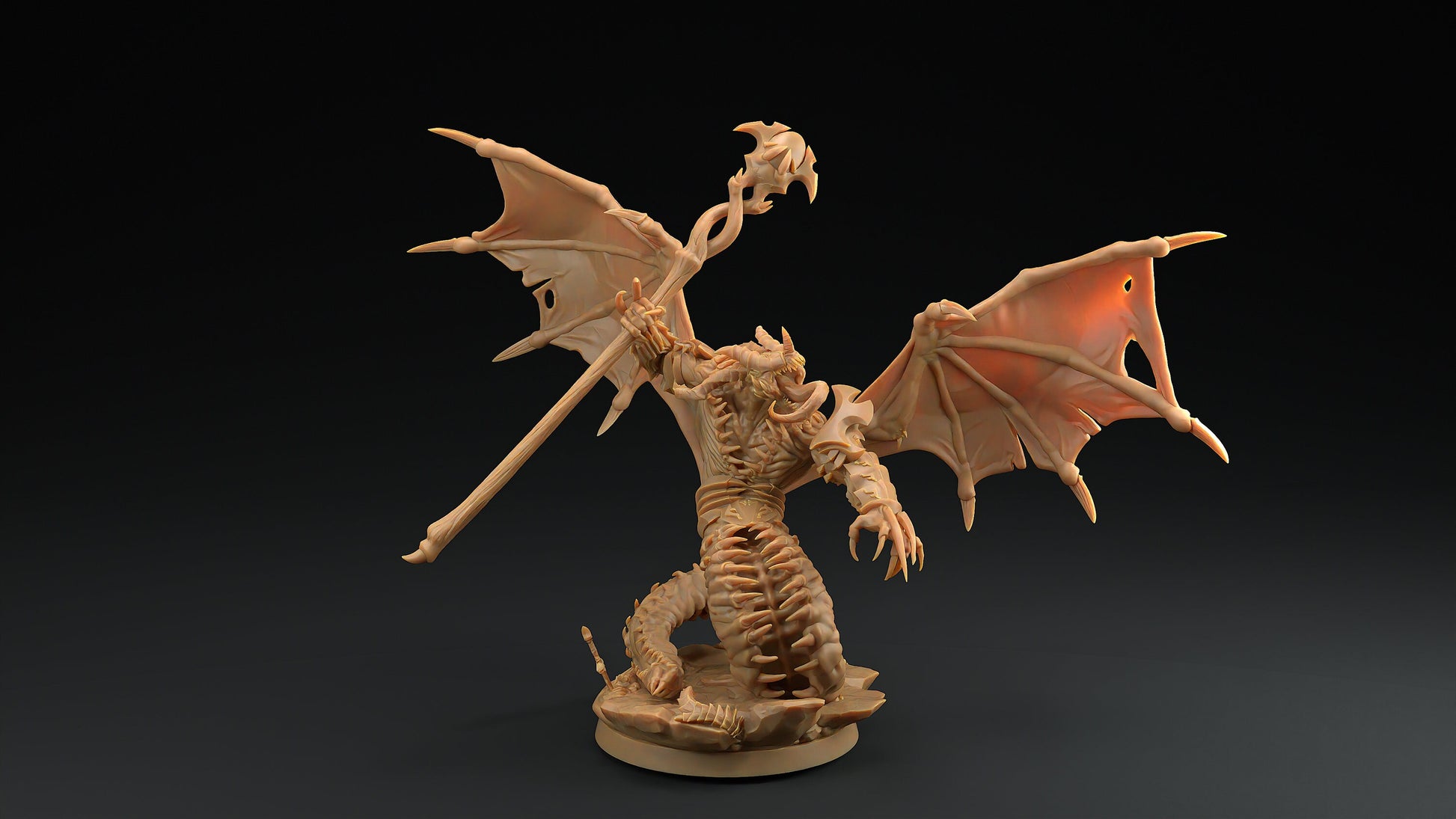 Abyssal Fiendblood Blasphemers | Dragon Trappers Lodge | Fiends of Incandriox | 32mm | Resin | Tabletop | Miniatures | TTRPG | DND | 5E
