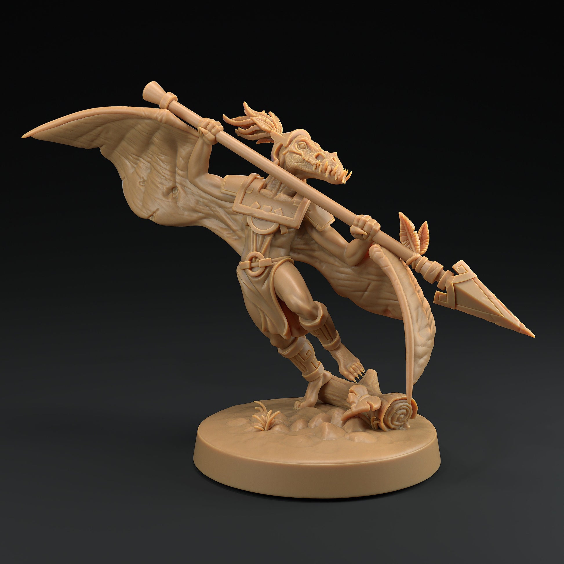 Ptero Saurians | Dragon Trappers Lodge | Mini | One Page Rules | 32mm | Resin | Tabletop | Miniatures | TTRPG | DND | 5E | OPR | Dinosaur