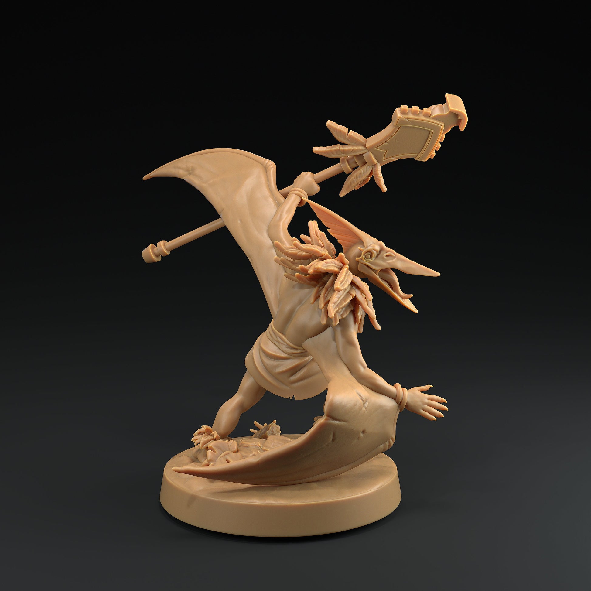 Ptero Saurians | Dragon Trappers Lodge | Mini | One Page Rules | 32mm | Resin | Tabletop | Miniatures | TTRPG | DND | 5E | OPR | Dinosaur