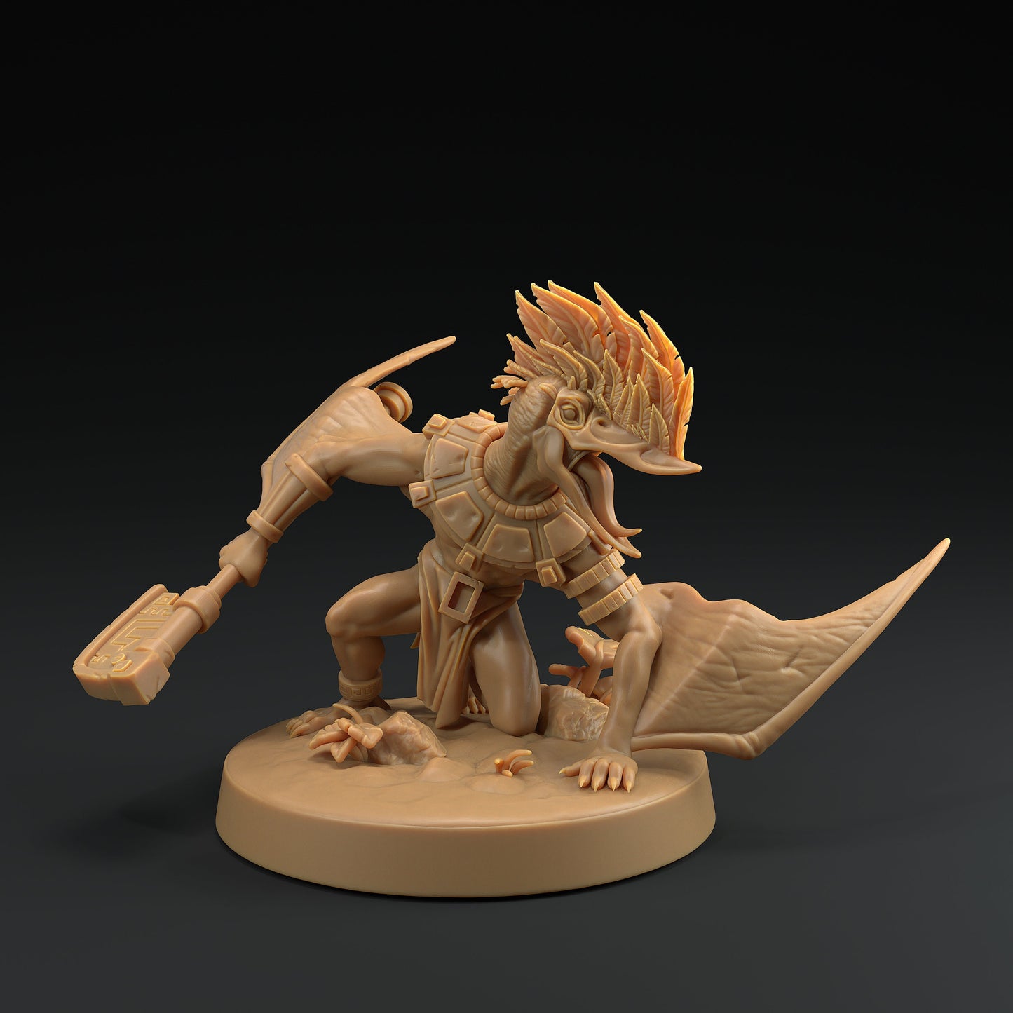 Ptero Saurians | Dragon Trappers Lodge | Mini | One Page Rules | 32mm | Resin | Tabletop | Miniatures | TTRPG | DND | 5E | OPR | Dinosaur