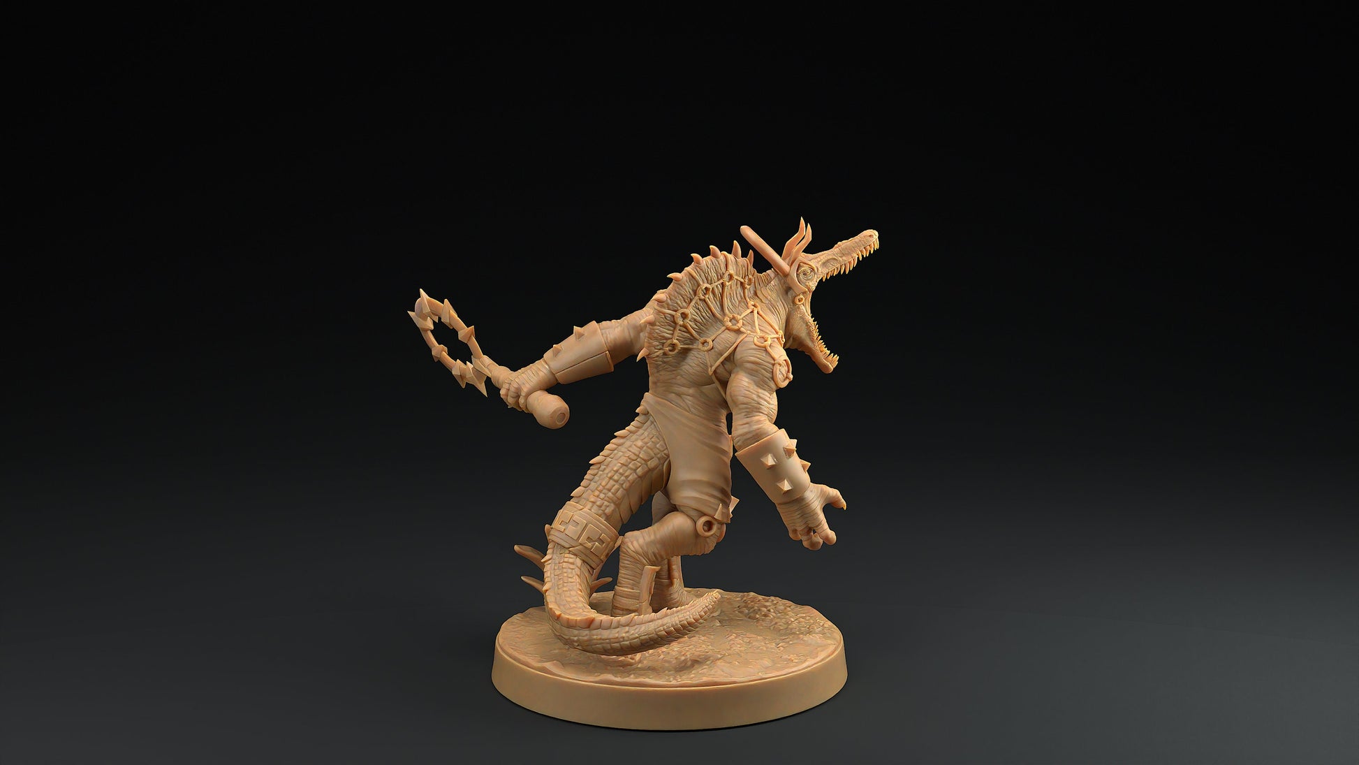 Spino Saurians | Dragon Trappers Lodge | Mini | One Page Rules | 32mm | Resin | Tabletop | Miniatures | TTRPG | DND | 5E | OPR | Dinosaur