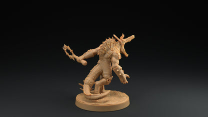 Spino Saurians | Dragon Trappers Lodge | Mini | One Page Rules | 32mm | Resin | Tabletop | Miniatures | TTRPG | DND | 5E | OPR | Dinosaur