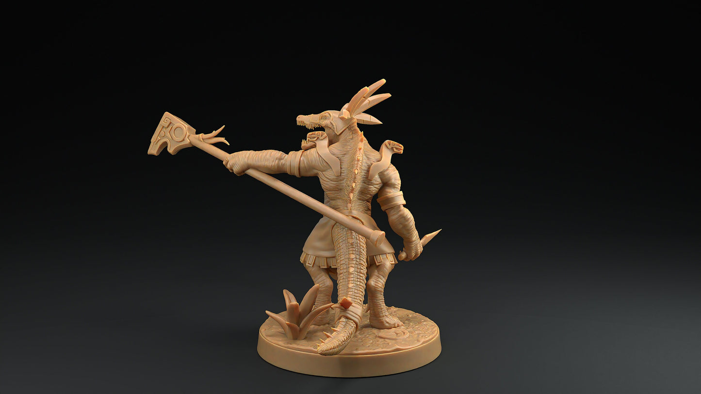 Spino Saurians | Dragon Trappers Lodge | Mini | One Page Rules | 32mm | Resin | Tabletop | Miniatures | TTRPG | DND | 5E | OPR | Dinosaur