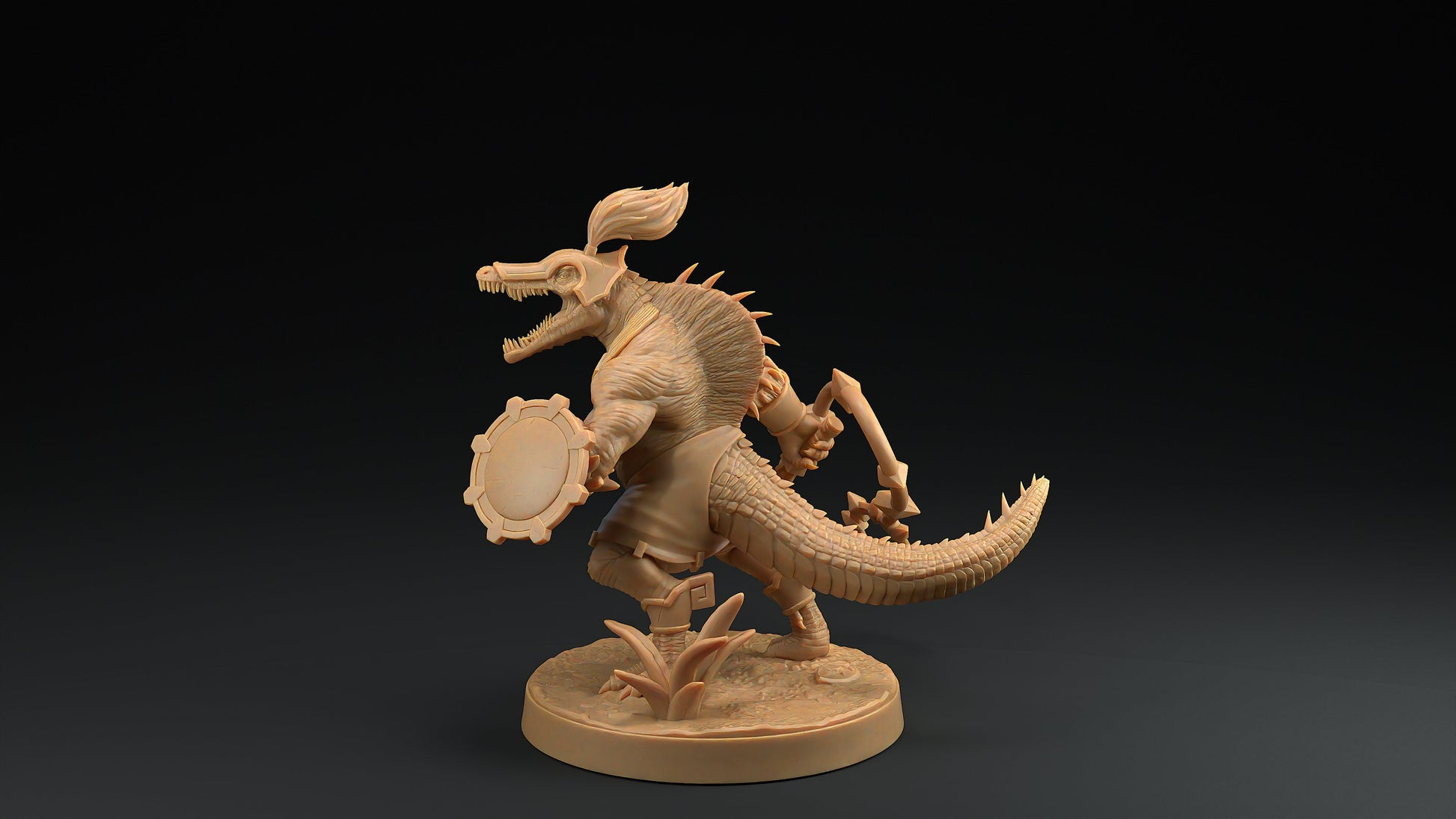 Spino Saurians | Dragon Trappers Lodge | Mini | One Page Rules | 32mm | Resin | Tabletop | Miniatures | TTRPG | DND | 5E | OPR | Dinosaur