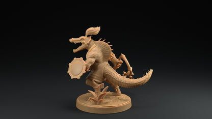 Spino Saurians | Dragon Trappers Lodge | Mini | One Page Rules | 32mm | Resin | Tabletop | Miniatures | TTRPG | DND | 5E | OPR | Dinosaur