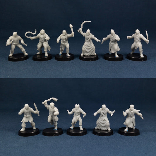 Cultist Set (11 Minis) | Vae Victis Miniatures | Archer | Spear | Resin | Tabletop | Miniatures | TTRPG | DND | 5E