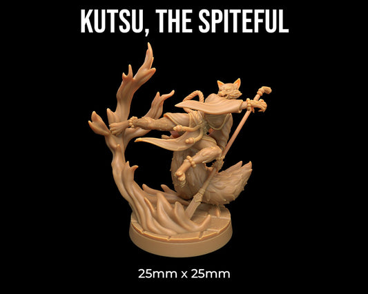 Kutsu, The Spiteful | Dragon Trappers Lodge | Mini | One Page Rules | 32mm | Resin | Tabletop | Miniatures | TTRPG | DND | 5E | OPR