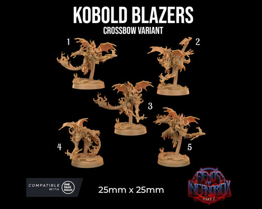 Kobold Blazers | Dragon Trappers Lodge | Fiends of Incandriox | 32mm | Resin | Tabletop | Miniatures | TTRPG | DND | 5E | OPR