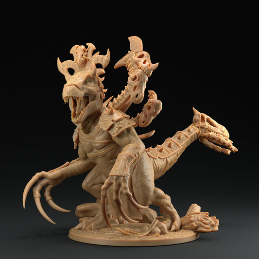 God of Death | Dragon Trappers Lodge | Mini | One Page Rules | 32mm | Resin | Tabletop | Miniatures | TTRPG | DND | 5E | OPR | Dinosaur
