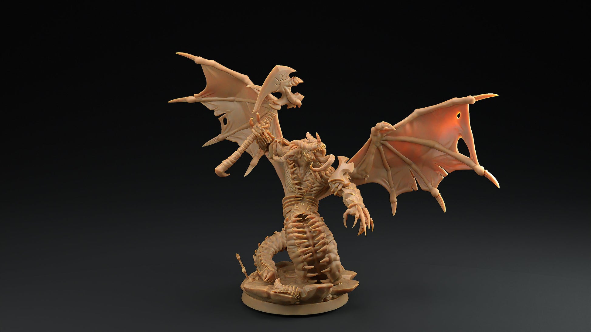 Abyssal Fiendblood Blasphemers | Dragon Trappers Lodge | Fiends of Incandriox | 32mm | Resin | Tabletop | Miniatures | TTRPG | DND | 5E