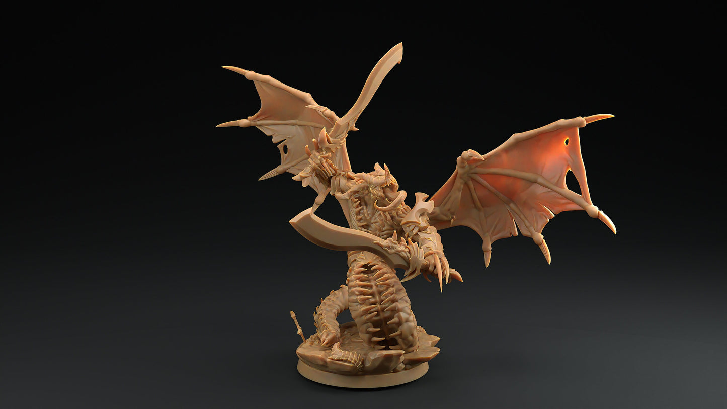 Abyssal Fiendblood Blasphemers | Dragon Trappers Lodge | Fiends of Incandriox | 32mm | Resin | Tabletop | Miniatures | TTRPG | DND | 5E