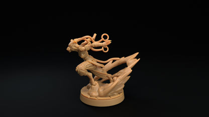 Felis Monk | Dragon Trappers Lodge | Mini | One Page Rules | 32mm | Resin | Tabletop | Miniatures | TTRPG | DND | 5E | OPR