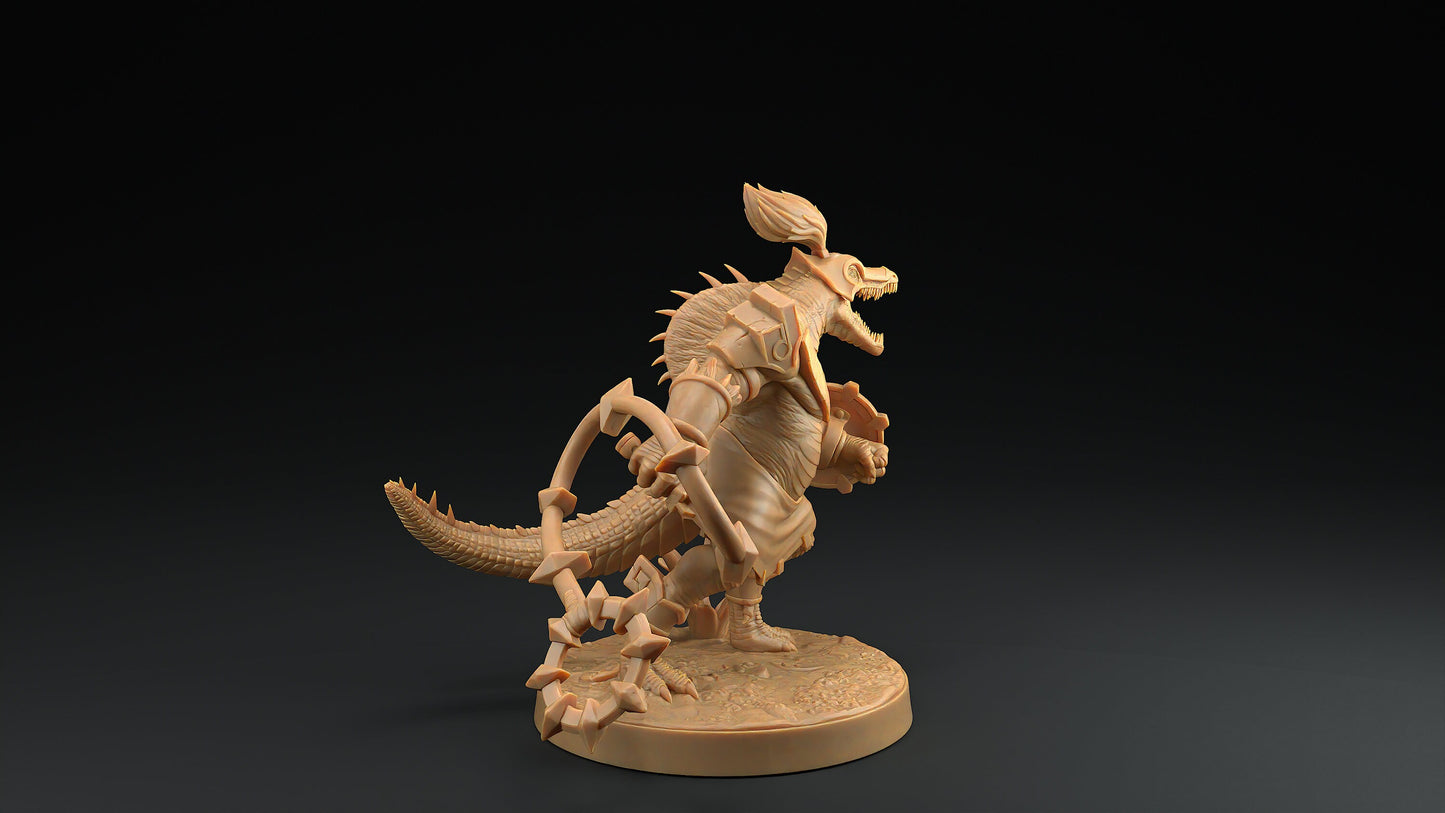 Spino Saurians | Dragon Trappers Lodge | Mini | One Page Rules | 32mm | Resin | Tabletop | Miniatures | TTRPG | DND | 5E | OPR | Dinosaur