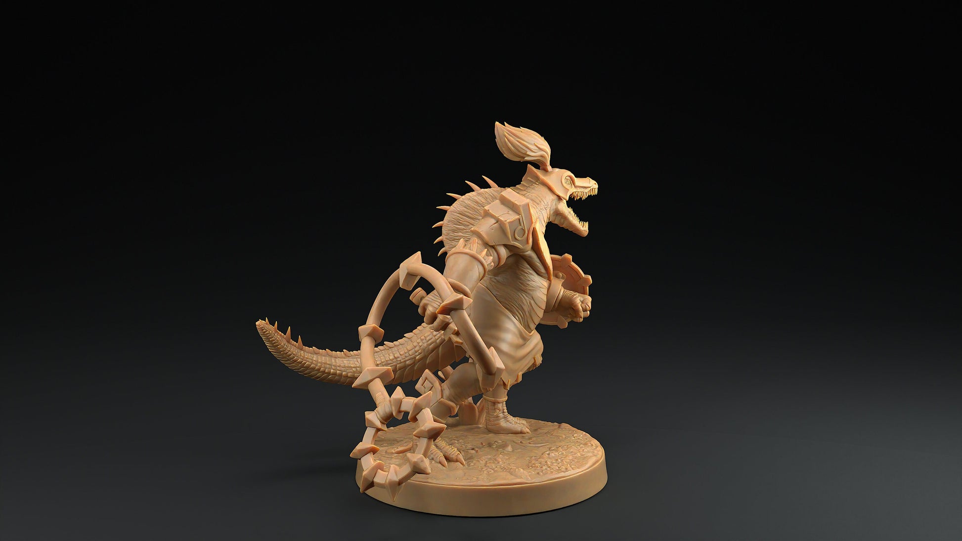 Spino Saurians | Dragon Trappers Lodge | Mini | One Page Rules | 32mm | Resin | Tabletop | Miniatures | TTRPG | DND | 5E | OPR | Dinosaur