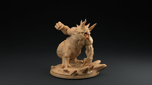 Tricerahulk | Dragon Trappers Lodge | Mini | One Page Rules | 32mm | Resin | Tabletop | Miniatures | TTRPG | DND | 5E | OPR | Dinosaur