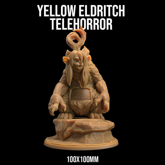 Yellow Eldritch Telehorror | Dragon Trappers Lodge | One Page Rules | 32mm | Resin Printed Tabletop RPG Figures | DND | 5E | Halloween