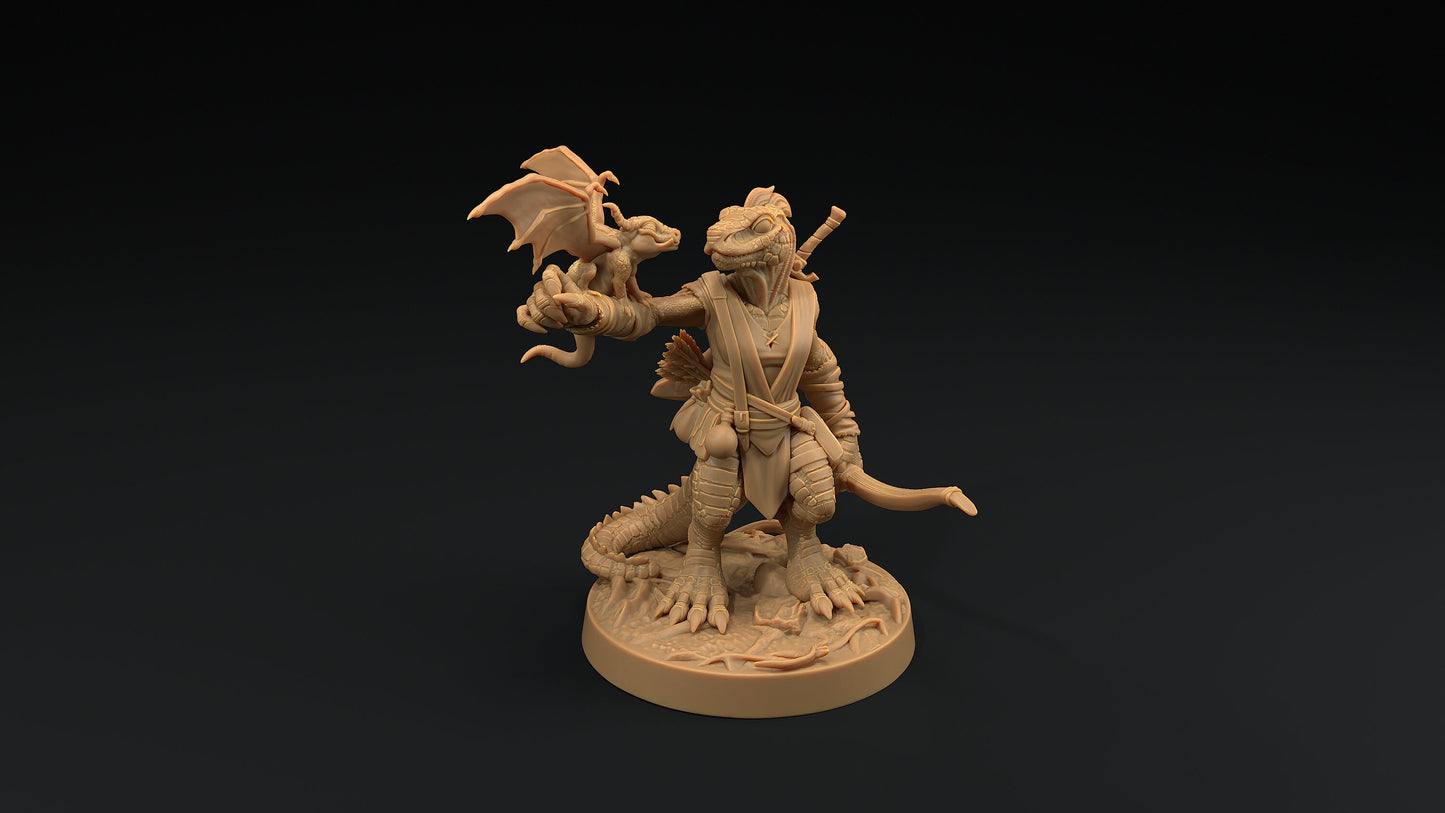 Aela Greenscale | Dragon Trappers Lodge | One Page Rules | 32mm | Resin Printed Tabletop RPG Figures | DND | 5E |