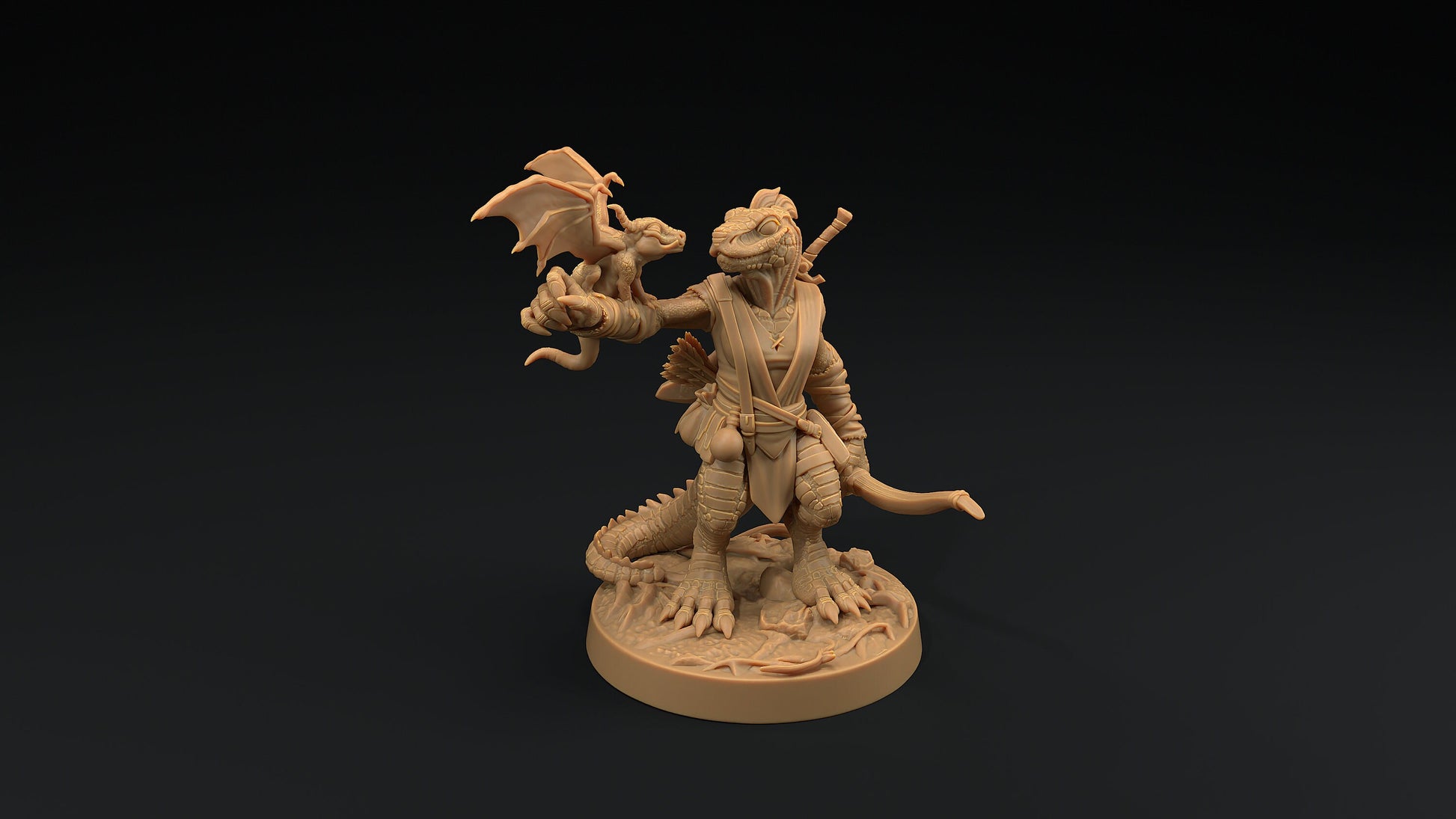 Aela Greenscale | Dragon Trappers Lodge | One Page Rules | 32mm | Resin Printed Tabletop RPG Figures | DND | 5E |