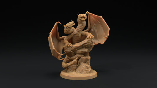 Young Viperwing | Dragon Trappers Lodge | Monster | One Page Rules | 32mm | Resin Printed Tabletop RPG Figures | DND | 5E |