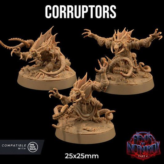 Corrupters | Dragon Trappers Lodge | Demon | Devil | One Page Rules | 32mm | Resin Printed Tabletop RPG Figures | DND | 5E |