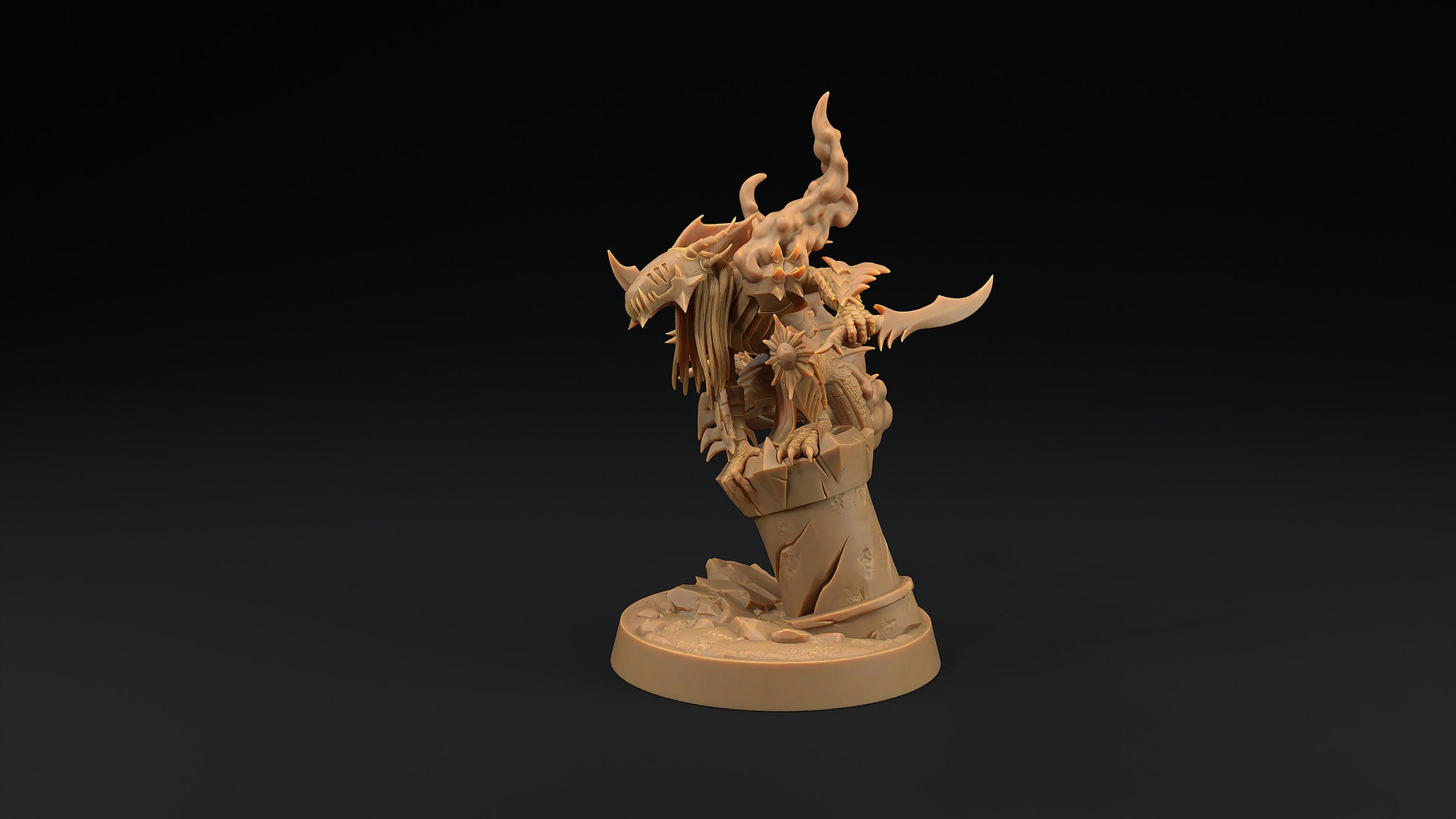Desecrator | Dragon Trappers Lodge | Demon | Devil | One Page Rules | 32mm | Resin Printed Tabletop RPG Figures | DND | 5E |