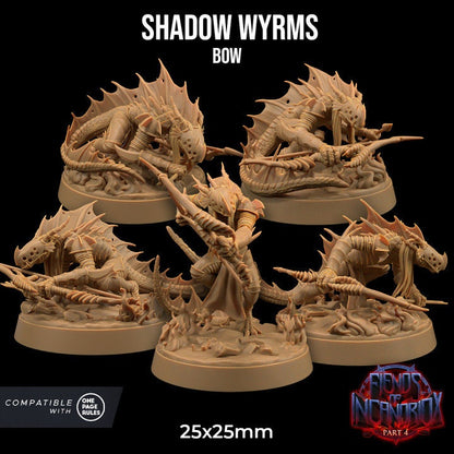 Shadow Wyrm Bow | Dragon Trappers Lodge | Demon | Devil | One Page Rules | 32mm | Resin Printed Tabletop RPG Figures | DND | 5E |