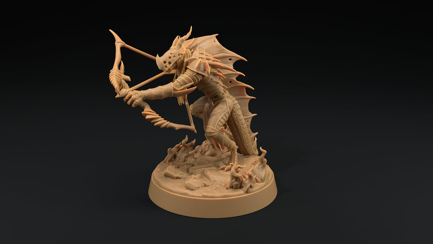 Shadow Wyrm Bow | Dragon Trappers Lodge | Demon | Devil | One Page Rules | 32mm | Resin Printed Tabletop RPG Figures | DND | 5E |