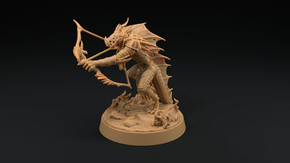 Shadow Wyrm Bow | Dragon Trappers Lodge | Demon | Devil | One Page Rules | 32mm | Resin Printed Tabletop RPG Figures | DND | 5E |