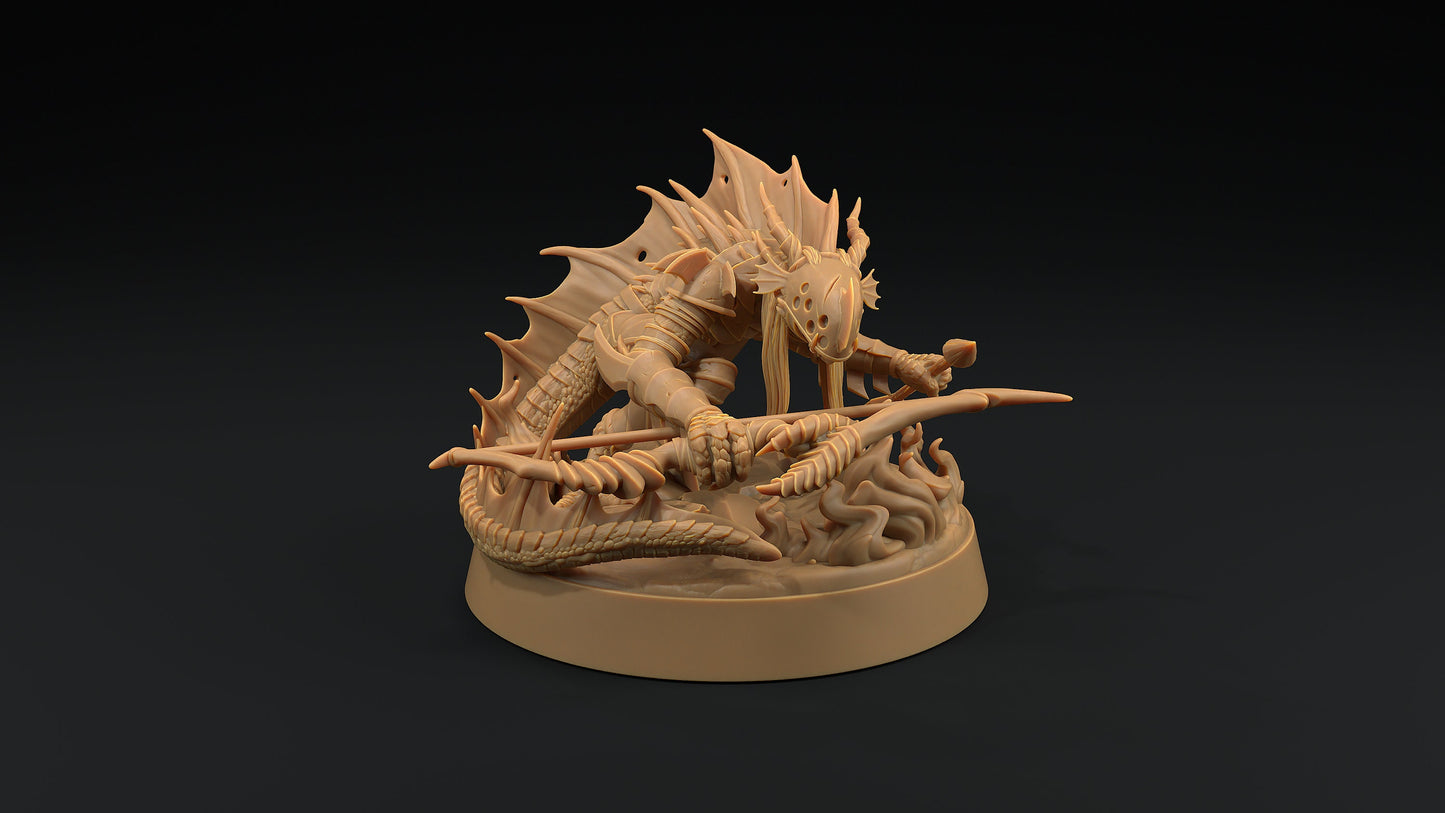 Shadow Wyrm Bow | Dragon Trappers Lodge | Demon | Devil | One Page Rules | 32mm | Resin Printed Tabletop RPG Figures | DND | 5E |