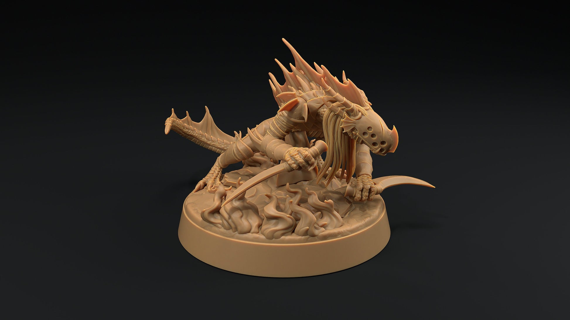 Shadow Wyrm Dagger | Dragon Trappers Lodge | Demon | Devil | One Page Rules | 32mm | Resin Printed Tabletop RPG Figures | DND | 5E |